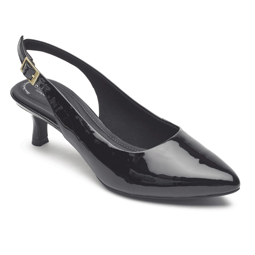 Rockport Pumper Dame Svart - Total Motion Kaiya Slingback - RHQN02913